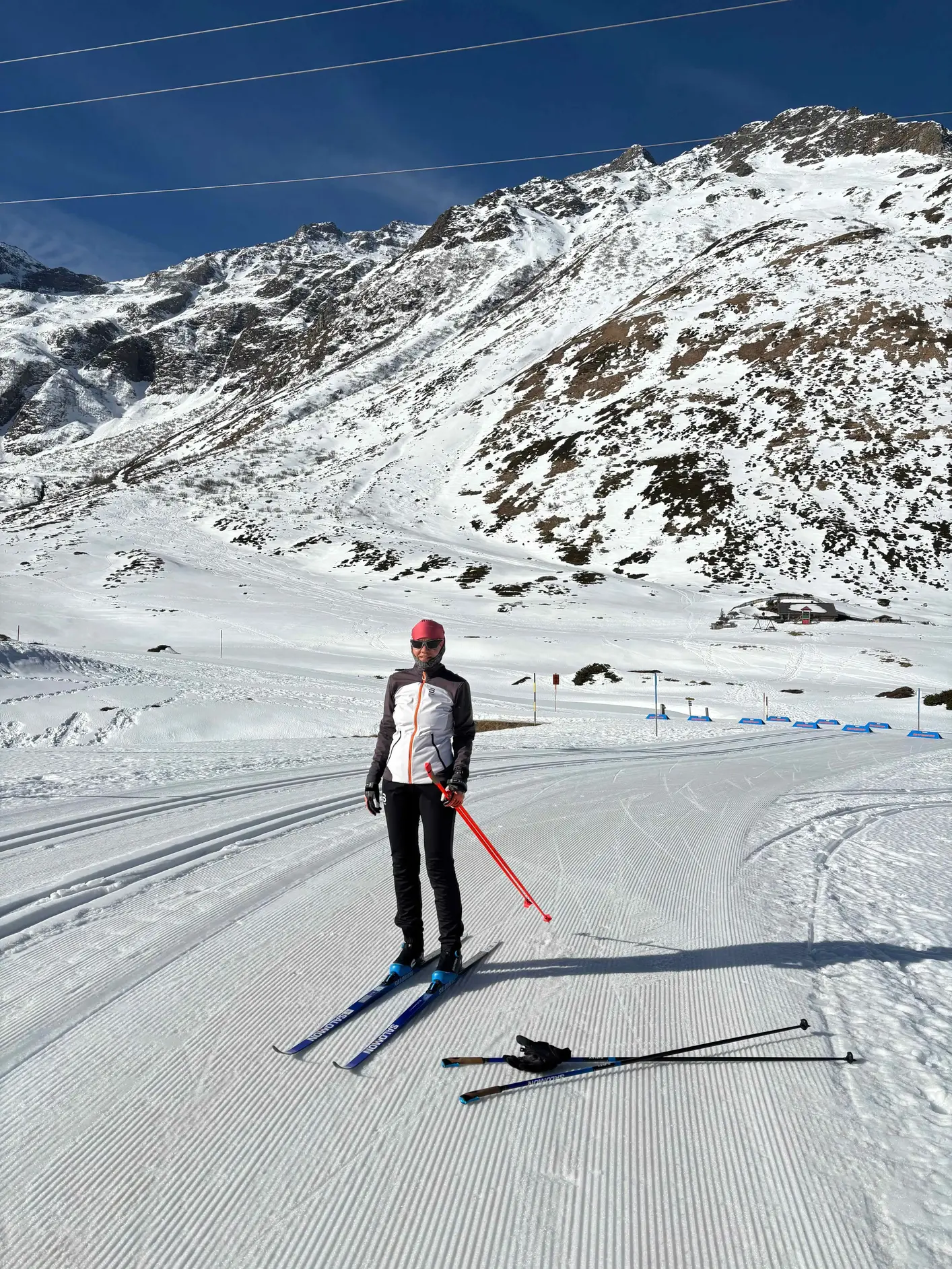 Ana Sokolova on cross-country skis